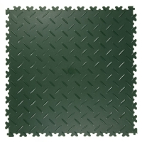 Vinylgolv PVC 508x508 mm - Grön i gruppen Klickgolv / Vinylgolv PVC diamant hos Rubbernstuff.com (300162)