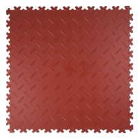 Vinylgolv PVC 508x508 mm - Terracotta i gruppen Klickgolv / Vinylgolv PVC diamant hos Rubbernstuff.com (300164)