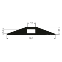 Kabelskydd (homogent gummi) 66,5 x 10,7 mm i gruppen Gummilister / Gummifender hos Rubbernstuff.com (715.00.480.25r)