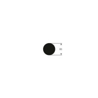 Rund list (homogent gummi) EPDM 8 mm - 25 meter i gruppen Gummilister / Runda lister hos Rubbernstuff.com (717.20.800.25)