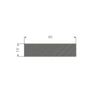 Rektangulr list (cellgummi) 40 x 10 mm - 25 meter i gruppen Gummilister hos Rubbernstuff.com (728.04.010.25)