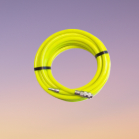 Tryckluftsslang gul 10mm med kopplingar