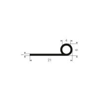 P-list (homogent gummi) 21 x 6 mm - 25 meter