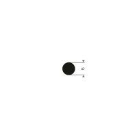 Rund list (homogent gummi) NBR 6 mm - 100 meter