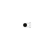 Rund list (homogent gummi) EPDM 5 mm - 25 meter