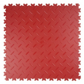 Vinylgolv PVC 508x508 mm - Röd