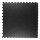 Vinylgolv PVC 508x508 mm 'Turtle' - Svart