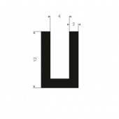 U-list (Homogent gummi) 4mm